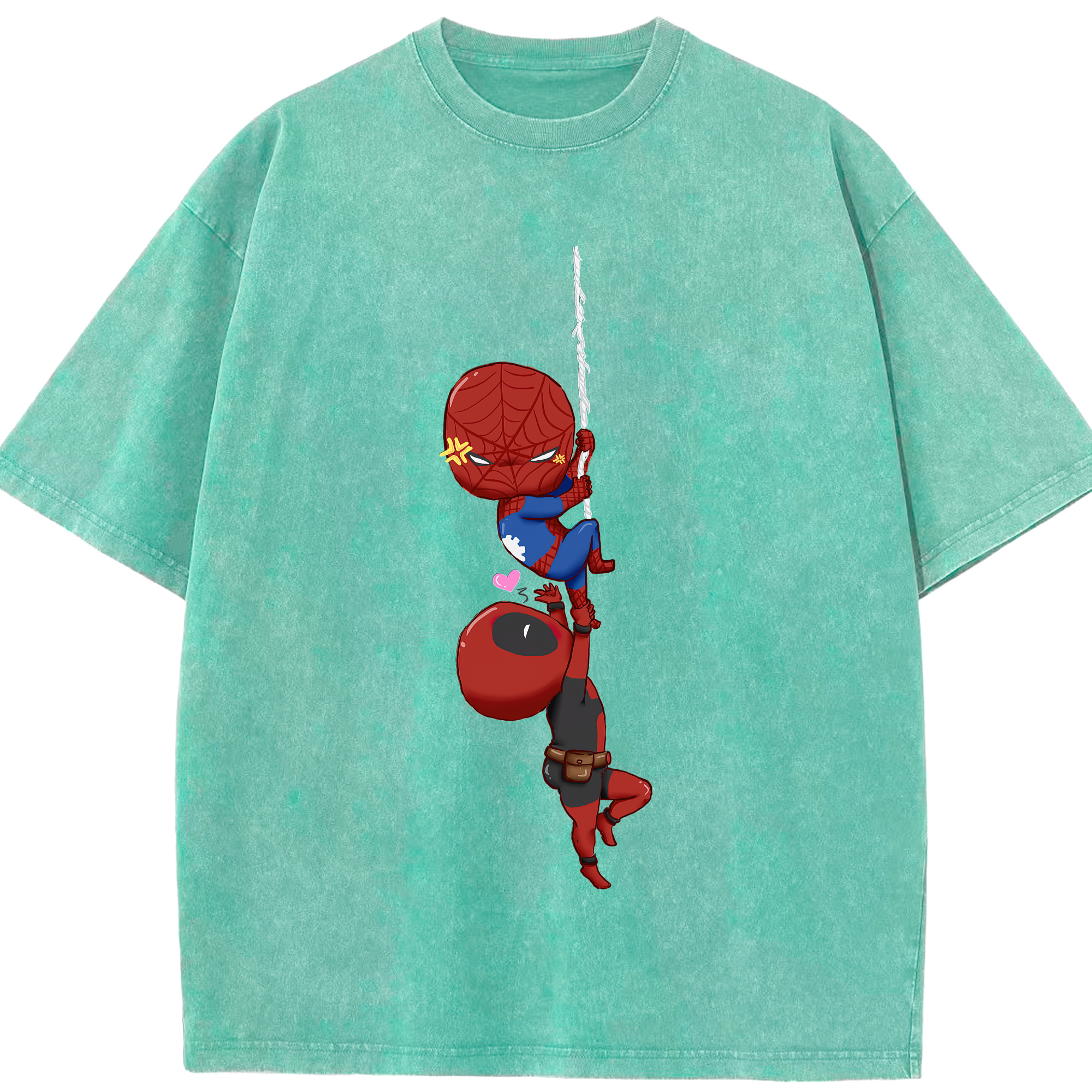 （画像用） Deadpool デッドプール 綿100% ヴィンテージ風 半袖Tシャツ（フロントプリント）